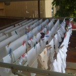 the first line full of nappies