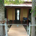 from the street
