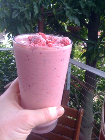 raspberry smoothie - week 36