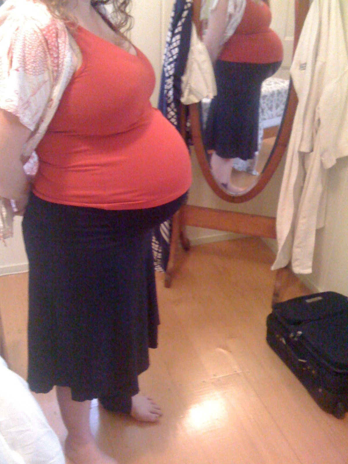 week 37 huge pregnant belly!