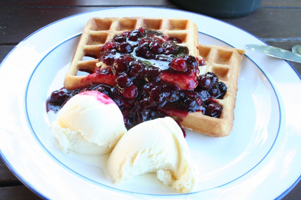 homemade waffles for mother's day