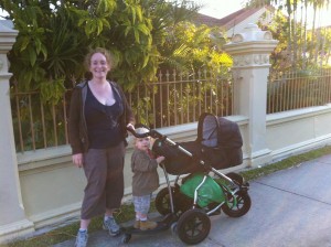 Scooting home from the park